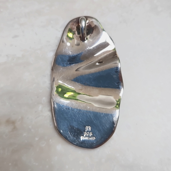 😍925 Silver Wave Pendant😍 - Picture 2 of 7